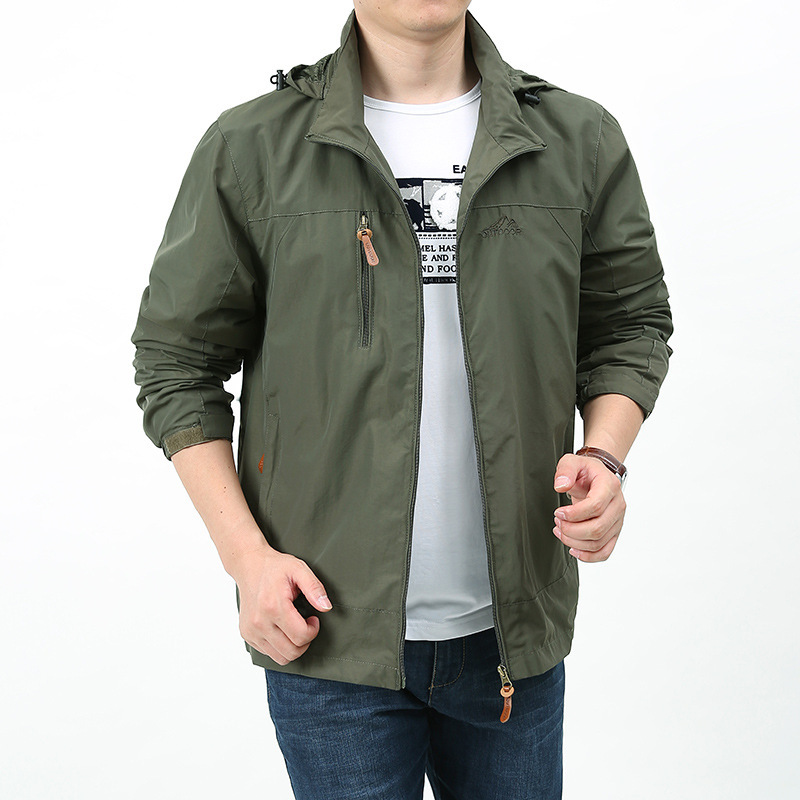 Men's New Jacket Breathable Outdoor Jacket Men's Young and Middle-aged Spring and Summer New Mountaineering Suit Soft Shell Jacket