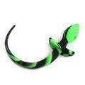 Dog Tail Silicone Anal Plug with Colorful Fluffy Tail, Adult Anal Training Toy — detail image 5