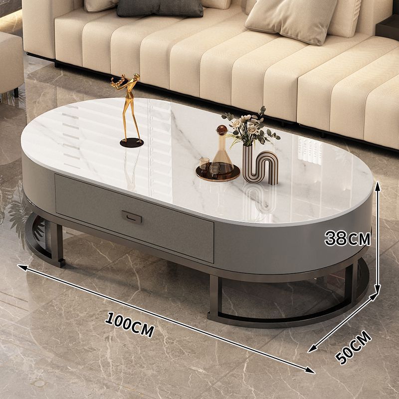 스노우 마운틴 화이트 조리대 + 블랙 프레임 그레이 소프트 백