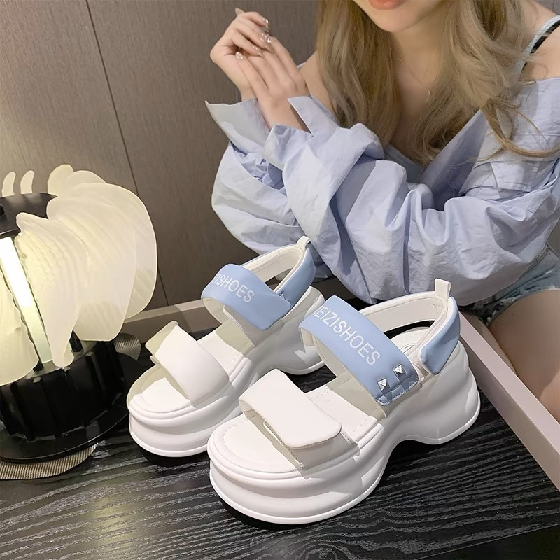 Fashionable soft elegant universal sandals platform for leisure with…