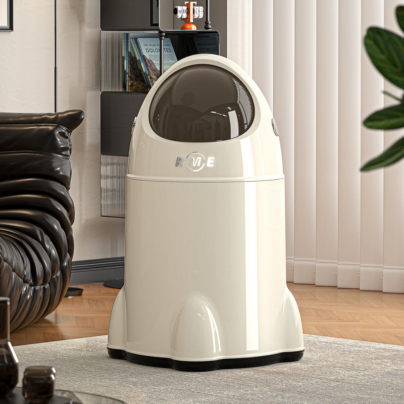 Rocket Trash Can Cartoon Creative Large Capacity No-Bending Household Living Room Light Luxury High-Value Wheeled Flip-Top Waste Bin Rocket Trash Can Cartoon Creative Large Capacity No-Bending Household Living Room Light Luxury High-Value Wheeled Flip-Top Waste Bin