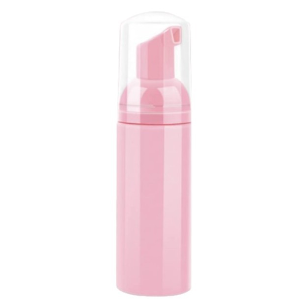60ml / 2oz botella de espuma rosa, botella de espuma de pestañas, botella de espuma de mousse, botella de espuma de desinfectante de manos blanca y negra