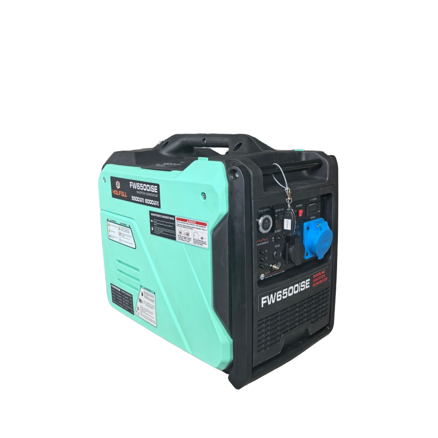 6kW 230V gasoline LPG dual-fuel silent inverter generator outdoor portable permanent magnet 50HZ
