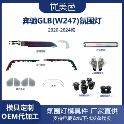 Panel (Dashboard) işıqlandırması: GLB-Class-W247-2020-2024 Mercedes-Benz