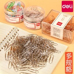 Deli paper clips office supplies fixed clothes color bookmarks creative cute stationery large paper clips wholesale