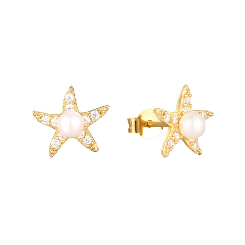 2g Weight Pearl, Zircon Inlay Material Ear Studs Classification 1 Pair Quantity Daily Occasion 925 Sterling Silver Material Geometric Pattern Women's Gender Plating, Inlay Design Simple Style Style 1 Pair 925 Sterling Silver Pearl Zircon Geometric Ear Studs 33