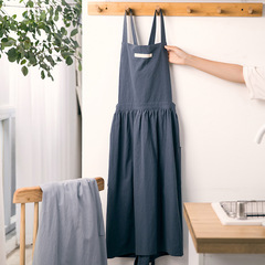 Nordic home apron kitchen coffee shop apron waist Japan and Korea painting backless apron foreign trade factory Amazon cross-border apron
