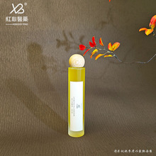 按压平肩乳液瓶5ml10ml20ml30ml100ml水乳分装瓶精油瓶配原木球盖