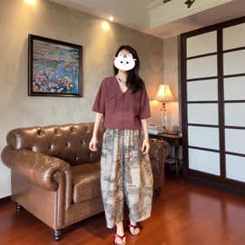 2025夏季新款韩版简约时尚欧洲站百搭气质休闲女神设计感十足套装