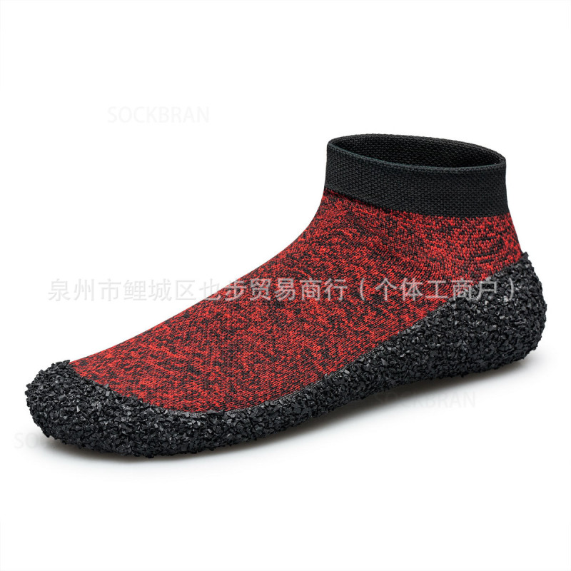 跨境夏季透气飞织袜子鞋女健身袜糠鞋综合训练平底运动休闲鞋男鞋|undefined