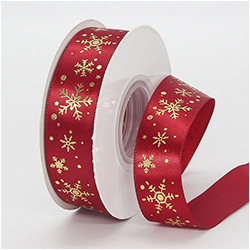 Cintas de Navidad, cintas de regalo, accesorios de Navidad, decoración DIY, cinta de poliéster estampada