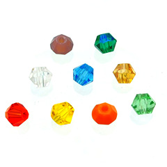 Wholesale 4mm sharp beads crystal loose beads clothing accessories sharp glass beads diy hair accessories headwear shoes clothing rhombus beads