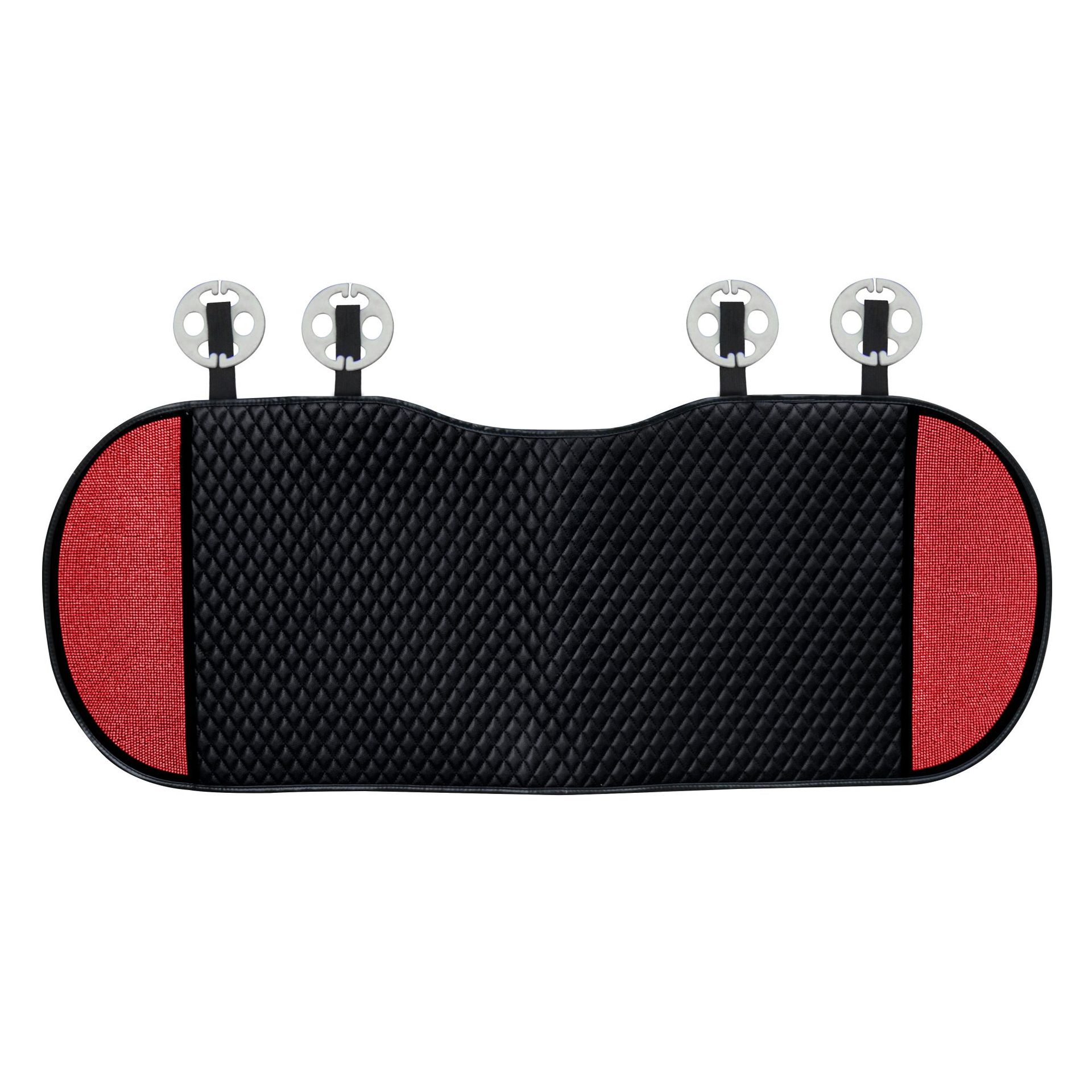 Car Seat Cover – Universal Seat cushion, seat cover - red-diamond-leather-single-rear-seat