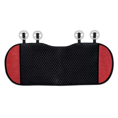 Seat Cushion Leather Diamond-Encrusted Car – Seat cushion, seat cover - red-diamond-leather-single-piece-rear-seat