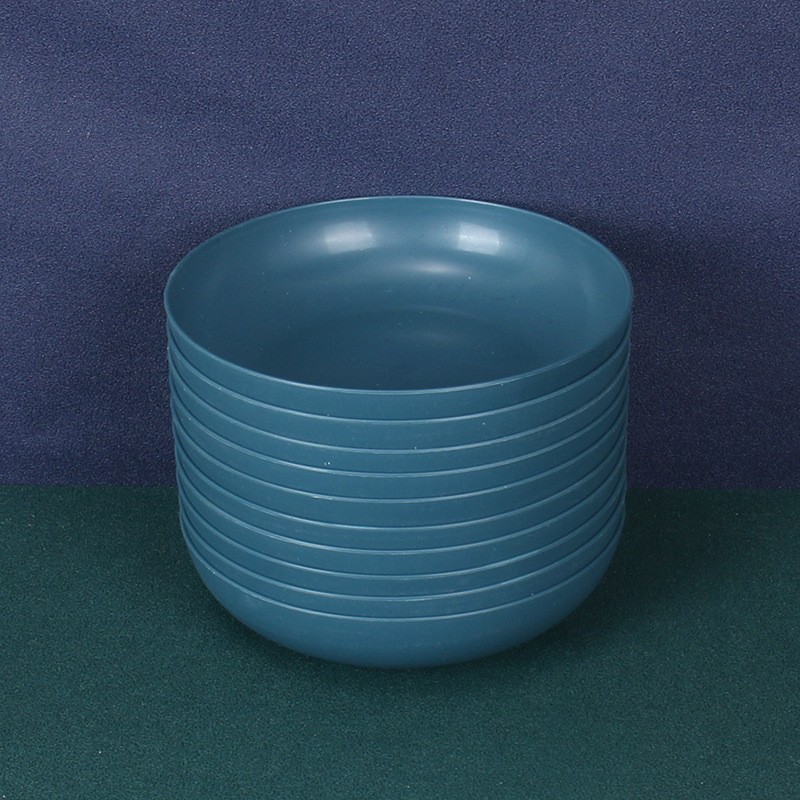 15cm profundo plato de hueso redondo 10 unids paja de trigo gota-resistente pastel plato de plate