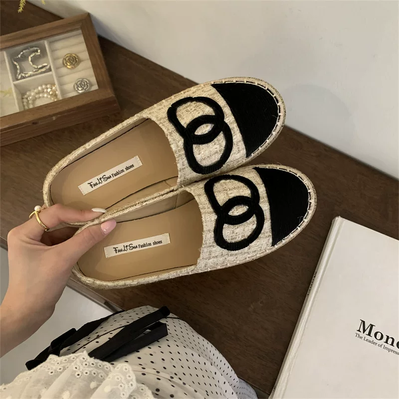 Обувь на платформе, шлепанцы, летняя обувь, французский стиль, стиль Chanel