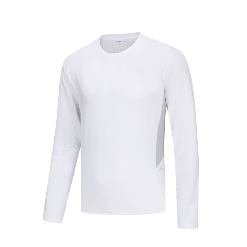 Camiseta deportiva de otoño para hombres, camisas secas rápidas, mangas largas de hielo, piel delgada, entrenamiento de baloncesto, camisas al aire libre