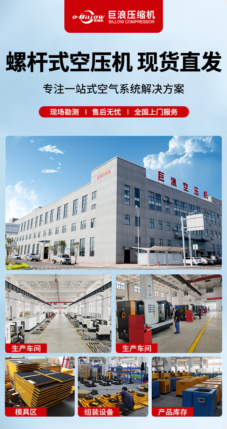 Factory-Specific Permanent Magnet Variable Frequency Air Compressor, Energy-Saving and Environmentally Friendly, 160kw Bipolar Air Compressor, Direct from Manufacturer