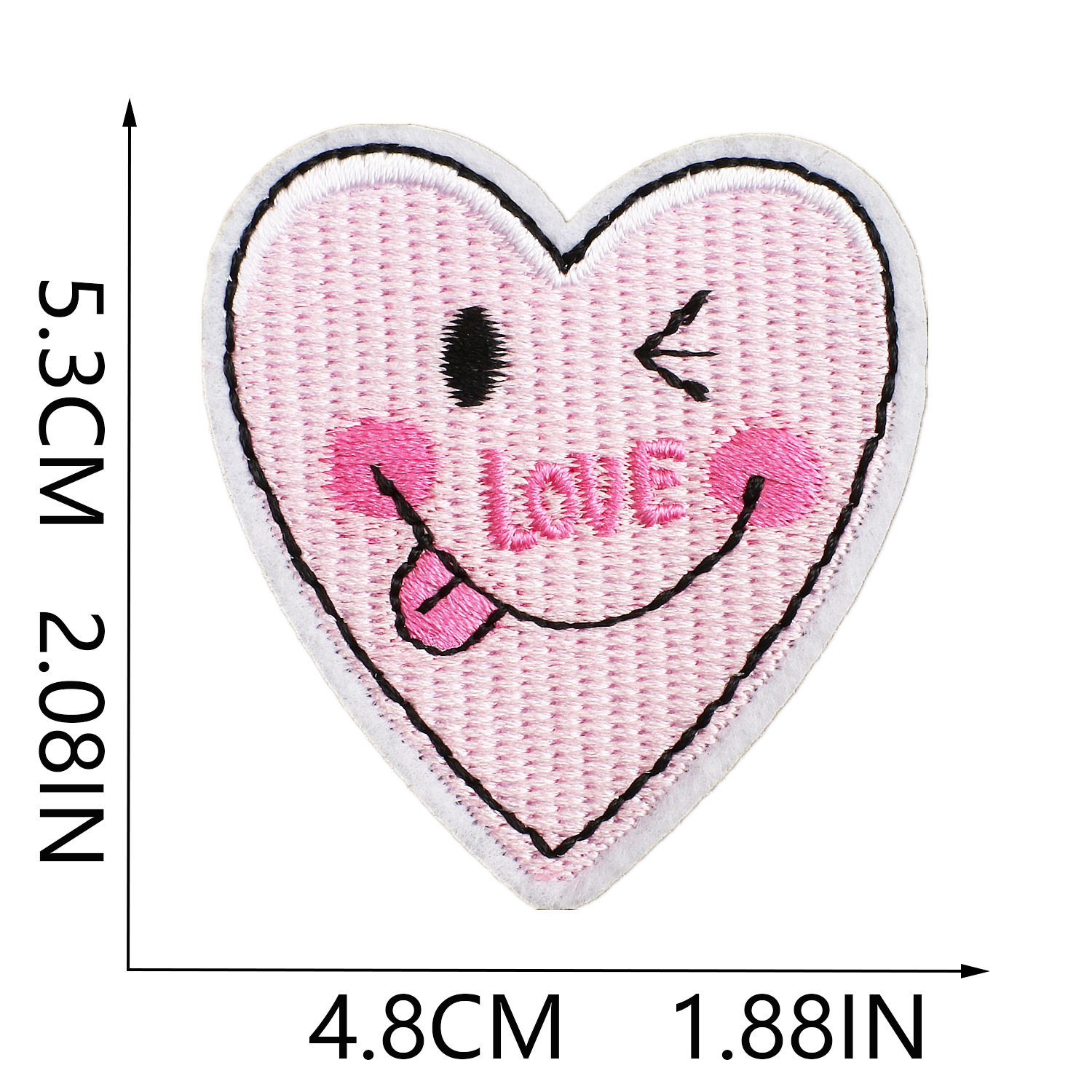 3g Weight Clothing Sticker Patches Classification 1 Piece Quantity Dacron thread Material Letter, Heart Shape Pattern Elegant, Cute, Simple Style Style 1 Piece Elegant Cute Simple Style Letter Heart Shape Dacron Thread Clothing Sticker Patches 12