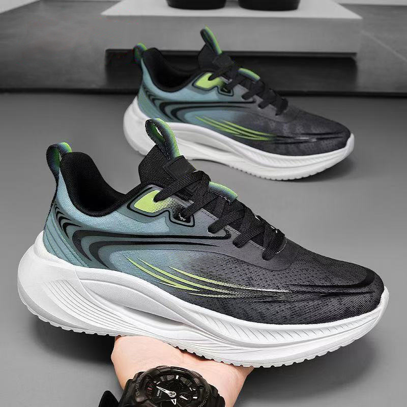 Dropshipping Autumn New Mesh Shoes for Men, Non-Slip Breathable Casual Shoes, Soft-Soled Running Shoes, Shock-Absorbing Sports Shoes