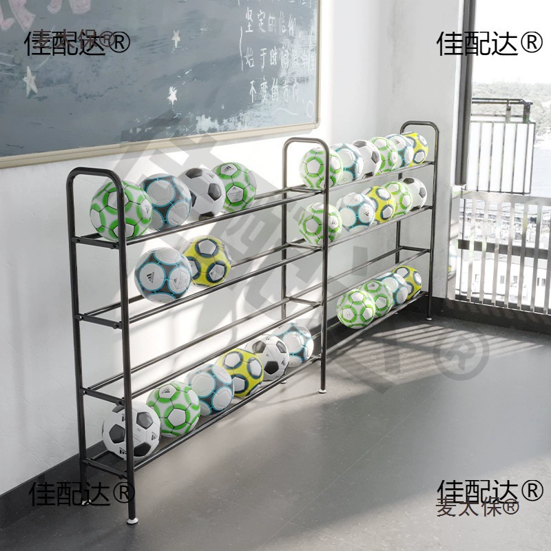 Стеллаж для хранения баскетбольных мячей, однорядный настенный стеллаж для хранения школьных детских садов, футбольный волейбольный мяч, гимнастический зал Metabo