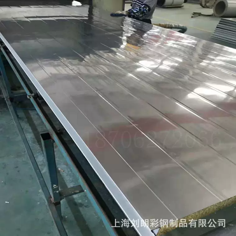 不锈钢夹芯板 不锈钢聚氨酯夹芯板 岩棉不锈钢 防火 装饰 烘道板