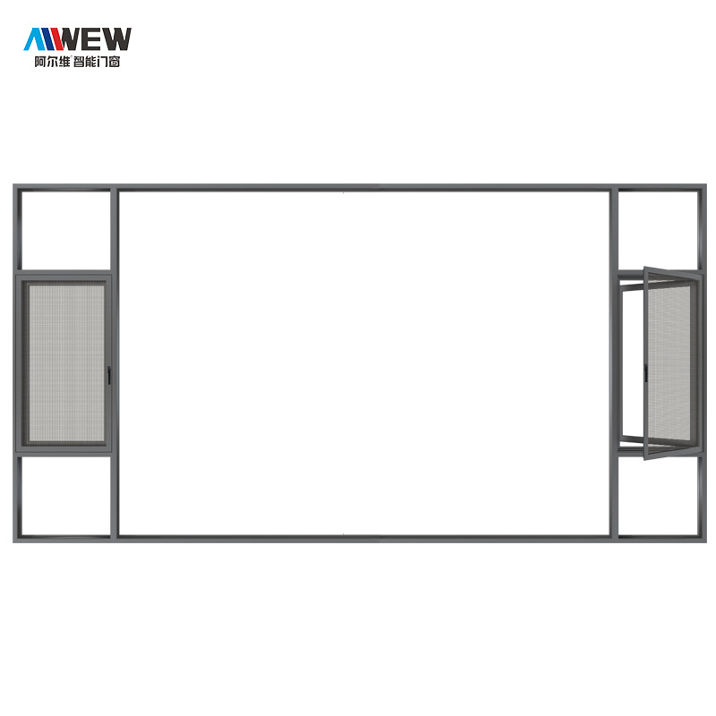 Foshan Customized Aluminum Alloy Broken Bridge Intelligent System Door Villa Window Living Room Bedroom Soundproof Floor-To-Ceiling Window Balcony Window Sealing