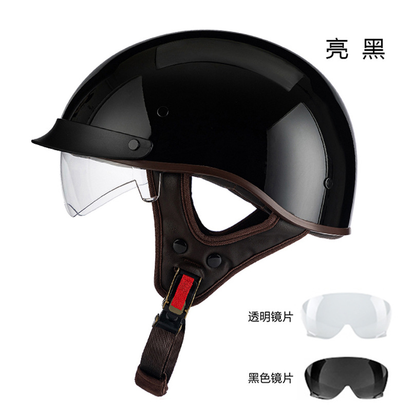 Motosiklet kaskı (dəbilqə) – Motuoche 3C Certified - rw015-pure-gloss-black-m