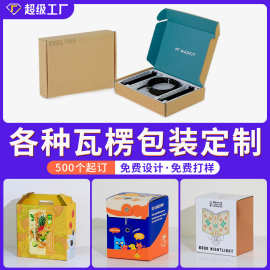 BSCI认证工厂定制瓦楞彩盒双插盒双面彩印飞机盒高端跨境包装纸盒