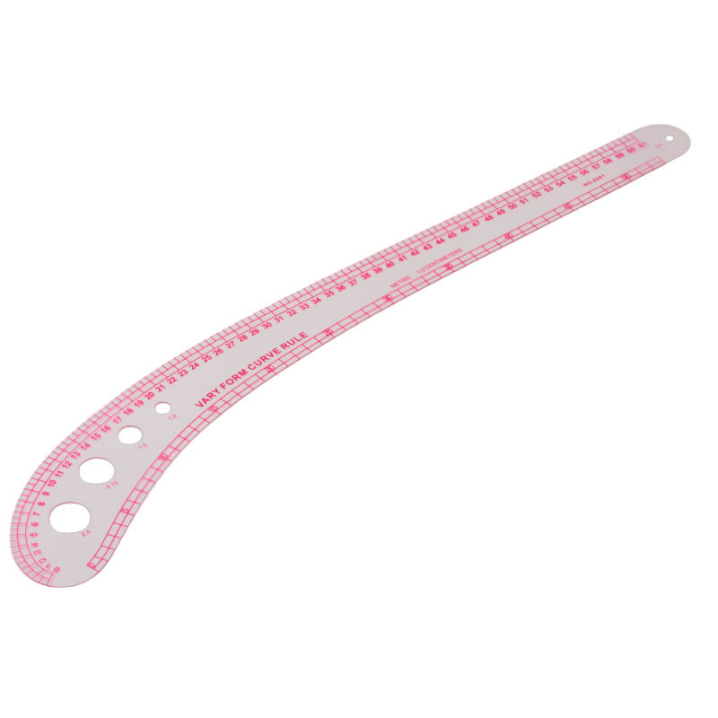 Regla de impresión de ropa regla de escala regla de curva regla de corte regla de arco Placa de dibujo haciendo regla de prueba cubierta