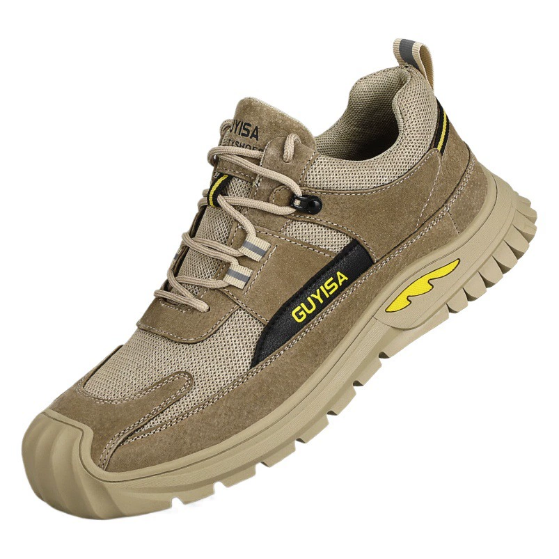 Обувь для охраны труда Мужская защитная обувь с защитой от ударов и проколов для четырех сезонов Легкая Удобная износостойкая защитная обувь для работы на строительной площадке