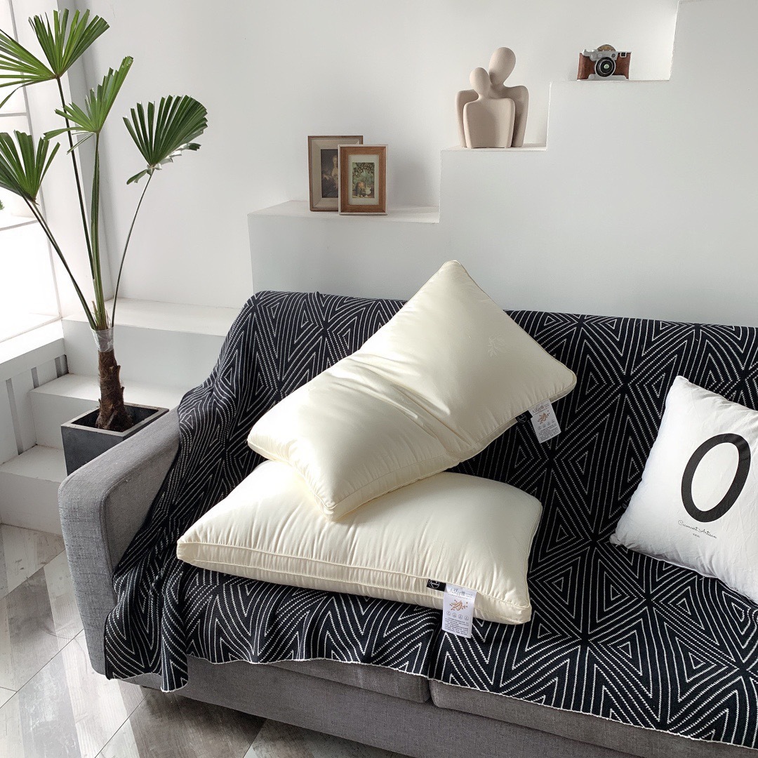 Almohada de fibra de soja de algodón para madres y bebés Clase A para proteger la columna cervical para ayudar a dormir Almohada de lujo ligera para una sola persona Almohada para estudiantes en el hogar