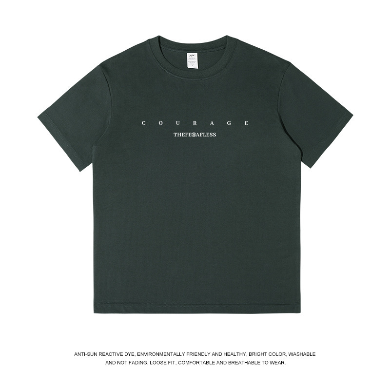 メンズピュアコットン半袖Tシャツメンズ夏新作ルーズハイエンドハンサムトレンディブランドTシャツボトリングシャツレディースイン|undefined