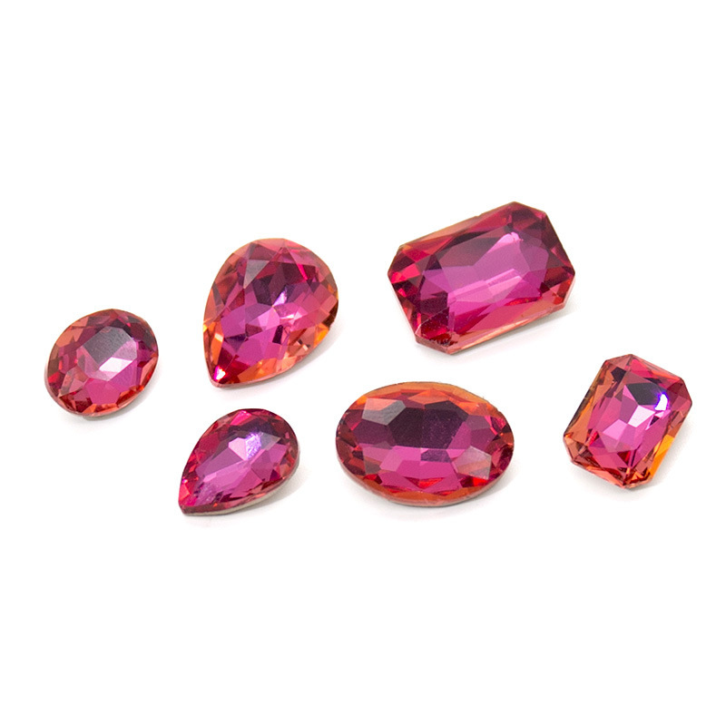K9 water drop pointed bottom crystal drill rose red shaped drill nail nail accessories diy jewelry accessories wholesale K9 water drop pointed bottom crystal drill rose red shaped drill nail nail accessories diy jewelry accessories wholesale