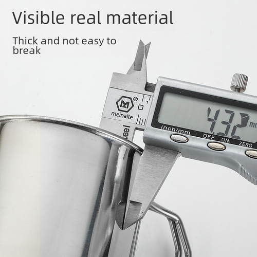 304 stainless steel foldable water cup outdoor camping portable foldable handle cup hiking cup camping cup