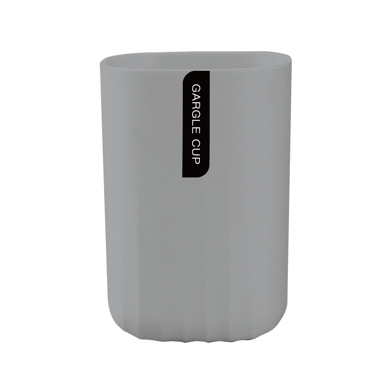 Sencillo Estilo nórdico cepillo de dientes taza baño color sólido onda patrón plástico cepillo de dientes almacenamiento taza de lavado simple enjuague bucal taza