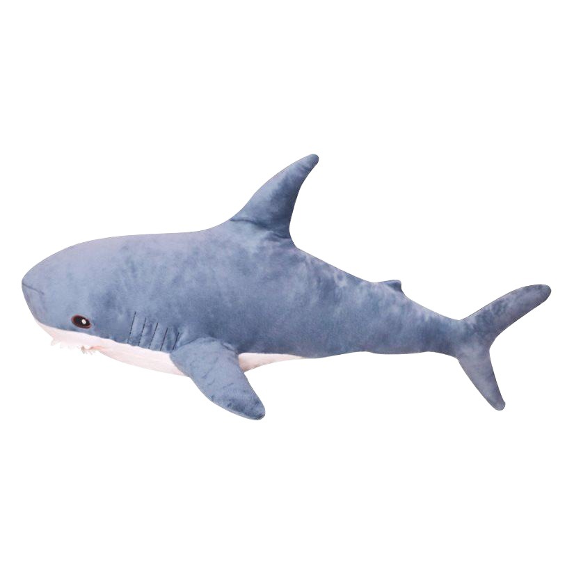 Transfronterizo nuevo juguete creativo lindo tiburón muñeca dormitorio sofá decoración tiburón almohada de peluche regalo de juguete