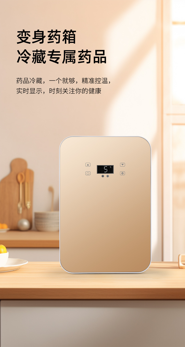 8L 12V Car Refrigerator Heating and Cooling Small Refrigerator 8L Dormitory Home Refrigerator Refrigeration and Preservation Cannot Be Frozen