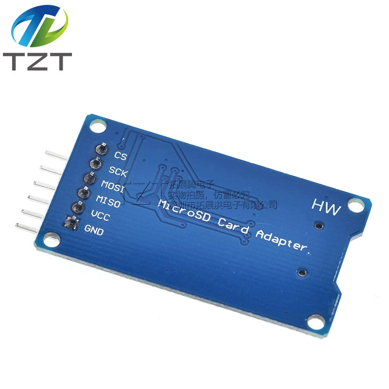 Модуль Micro SD (TF) карты для чтения/записи, интерфейс SPI с микросхемой преобразования уровней