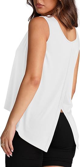 Vente En Gros Femmes Décontractée Style Simple Vêtement De Rue Couleur Unie Sans Manches T-shirts display picture 3