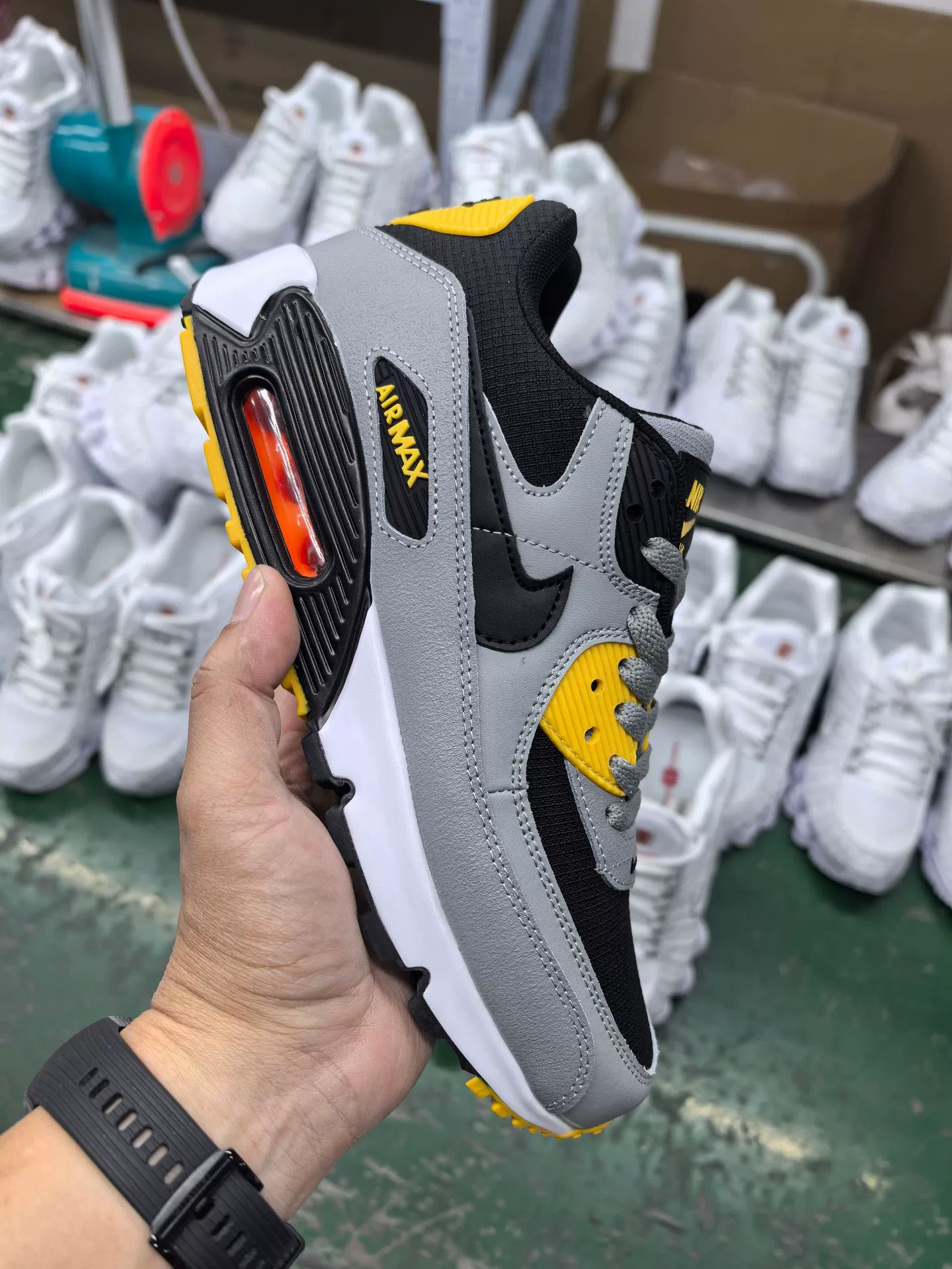 Кросс-граничная внешнеторговая Путянь обувь Air Max90 воздушная подушка сетчатые повседневные спортивные кроссовки европейский стиль высокий уровень спортивной обуви