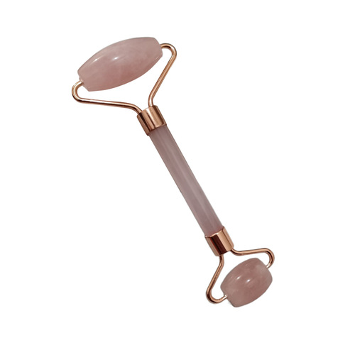 Natural Rose Quartz Roller Massage Tool Face Beauty Device Gua Sha Board Set Rose Quartz Beauty Instrument Wholesale