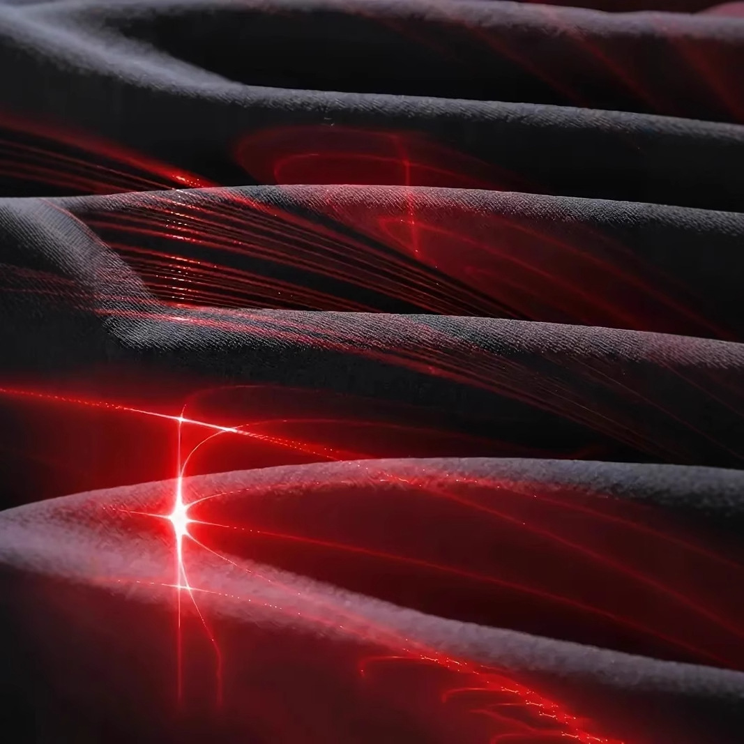 Clásico negro y rojo color degradado halo estampado 3D hombre negocio suelto ojo tela transpirable manga corta cremallera camisa POLO