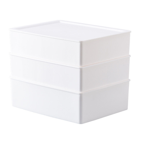 Three-in-One Underwear Storage Box Gadget Plastic Household Underwear Socks Bra Drawer-Style Divided Dormitory Student Box