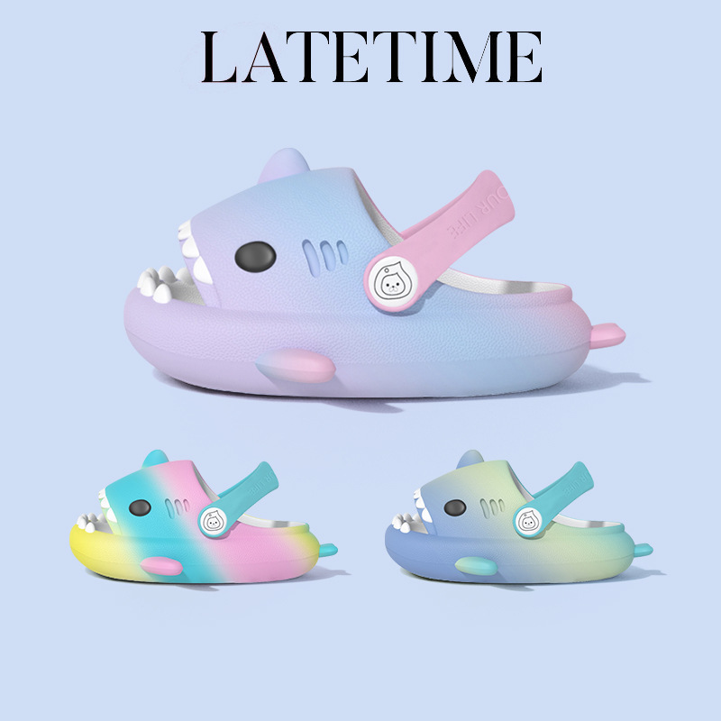 Explosions Rainbow Strap Children's Cave Shoes Cute Cartoon Boys and Girls Children's Outer Wear Baby Sandals