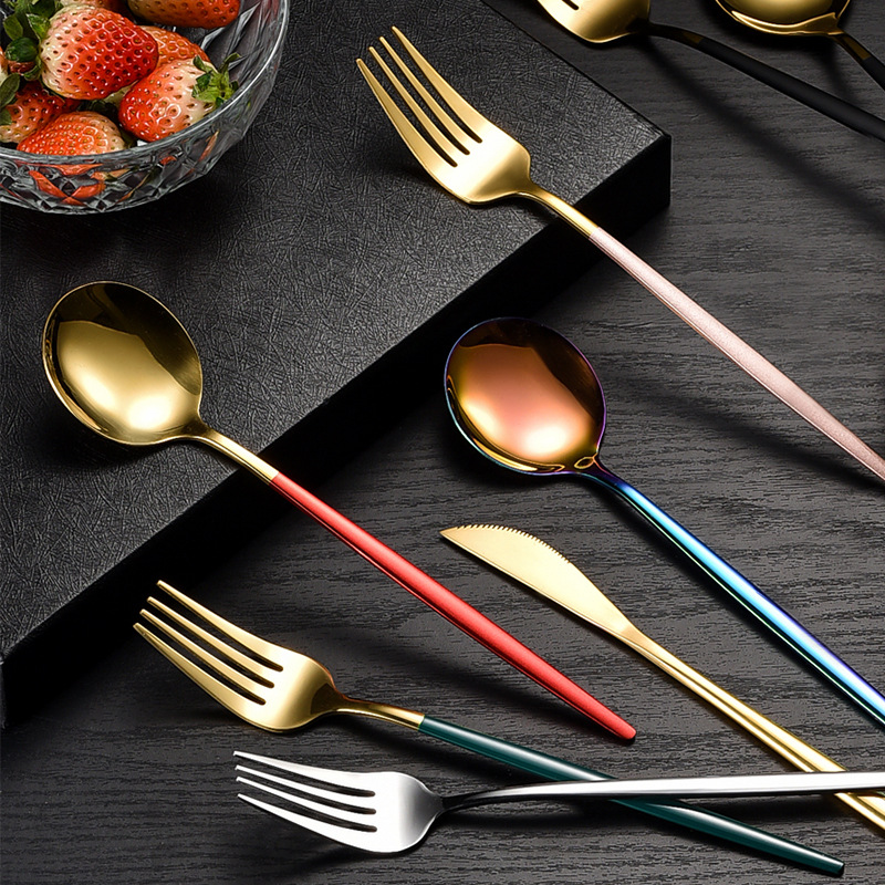 Cutlery Set Amazon Cross -border Portuguese Stainless Steel…