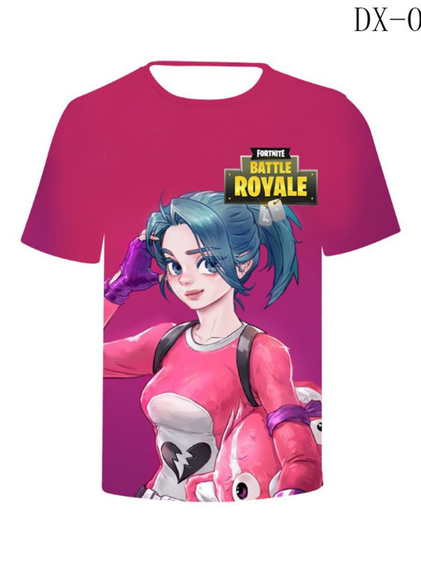 2025 New Summer Style Fortnite 3Dt Shirt Amazon Fortnite Sports Casual Round Neck T-Shirt