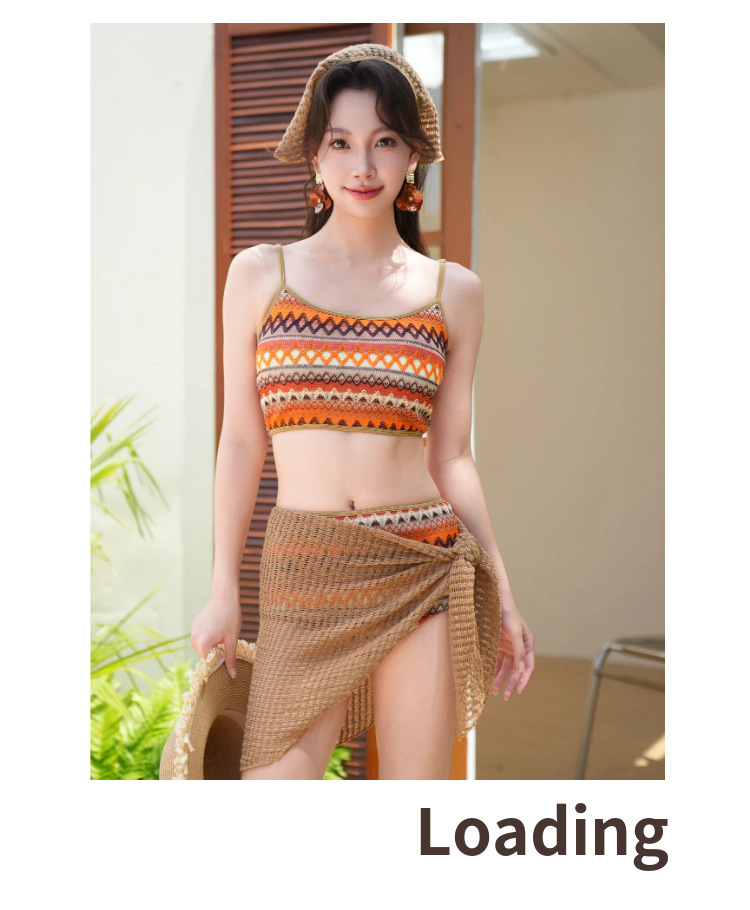 GraceChic GraceChic 2025 Women's High-End New Bikini Beach Vacation Sexy Three-Piece Set High-Waist Stunning Two-Piece Swimsuit_voghion.com