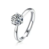 One carat classic female ring