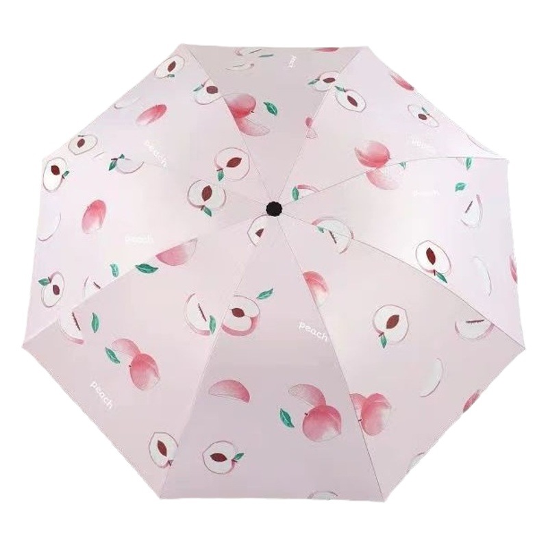 水に濡れると開く傘、晴雨兼用折りたたみ傘、日傘、クリエイティブな日焼け止め広告傘、卸売黒塗り傘